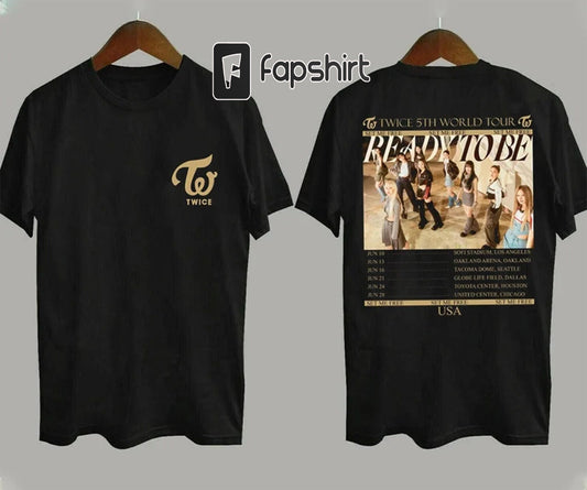 Twice 5th World Tour Shirt, Twice World Tour 2023 Sweatshirt, Ready To Be Twice Tour Shirt