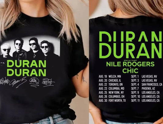 Graphic Duran Duran Future Past Tour T-Shirt, Duran Duran 2023 Tour T-Shirt