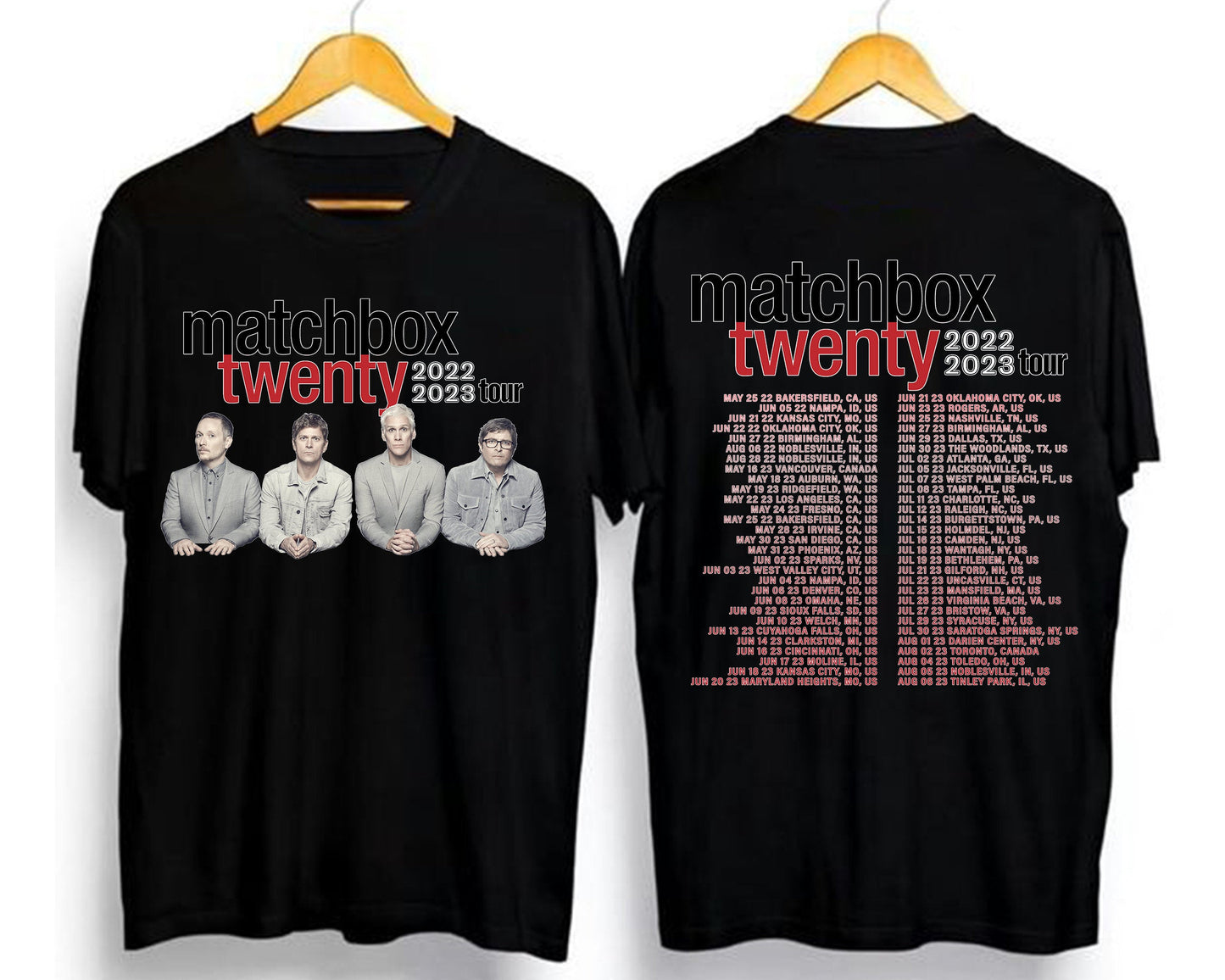 Matchbox Twenty Band 2023 Tour T-Shirt, Matchbox Twenty Slow Dream Tour Shirt