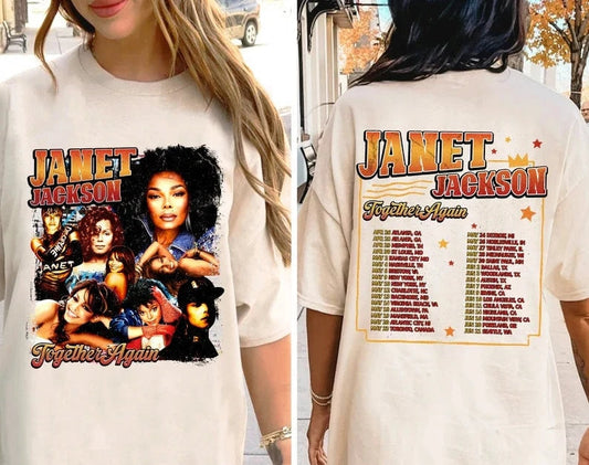 90s Janet Jackson Vintage T Shirt, Janet Jackson T Shirts