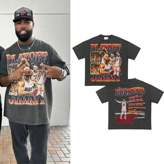 2 Sided Comfort Colors Playoff Jimmy Vintage Shirt, Basketball shirt