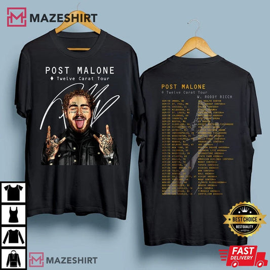 Post Malone Tour T-Shirt, Post Malone Graphic Tee, Rapper Shirt