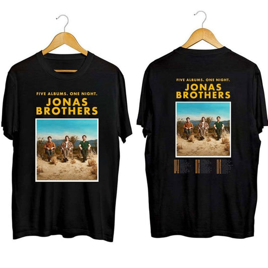 Vintage Jonas Brothers Shirt, Five Albums One Night The Tour 2023