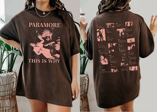 Hayley william Paramore 2 sides Shirt, Rock Band Shirt, Hayley Williams Shirt
