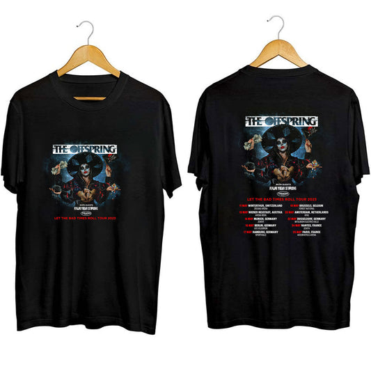 The Offspring Shirt, Let The Bad Times Roll Tour 2023 Europe Shirt