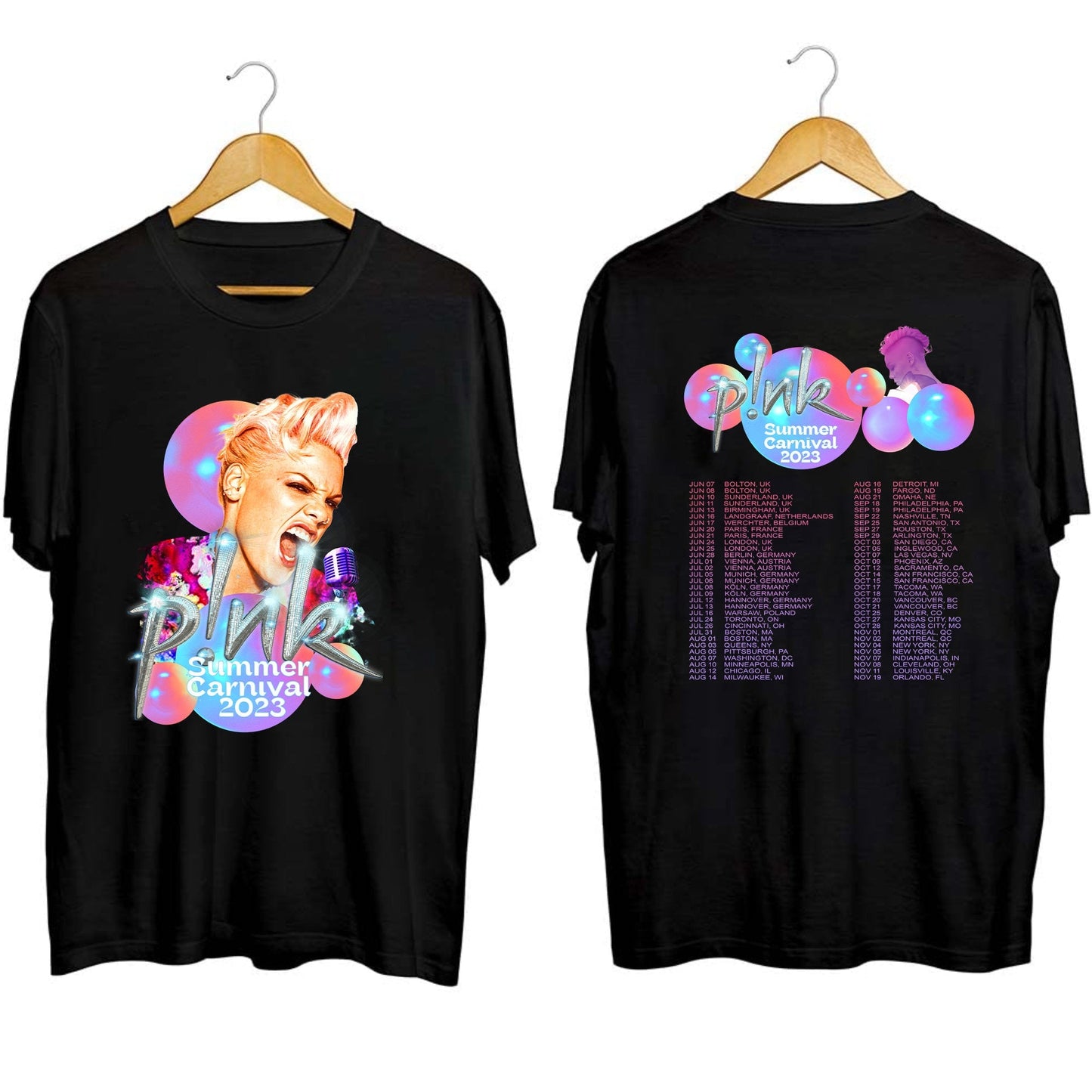 P!nk Pink Singer Summer Carnival 2023 Tour Shirt, Pink Fan Shirt