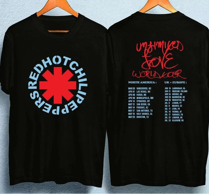 Red Hot Chili Peppers America Tour Shirt, Red Hot Chili Peppers World Tour 2023 Shirt