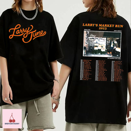 Larry's Market Run Tour 2 Sides Shirt, Rapper Larry June North America 2023 Tour Shirt