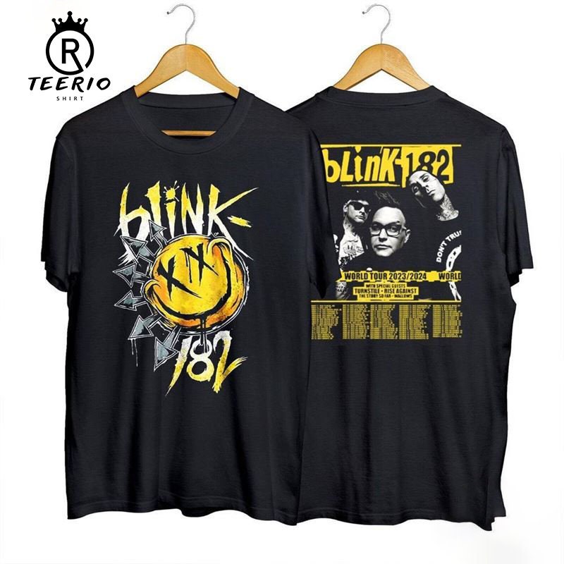 Vintage Arrow Smiley Tee B182 Vintage Blink Shirt World Tour 2023 Shirt