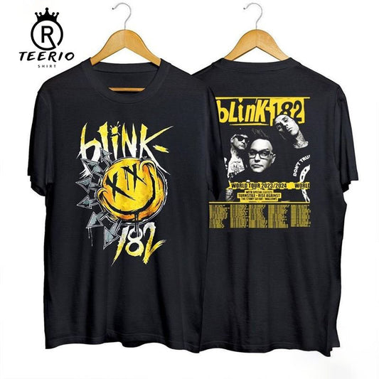 Vintage Arrow Smiley Tee B182 Vintage Blink Shirt World Tour 2023 Shirt