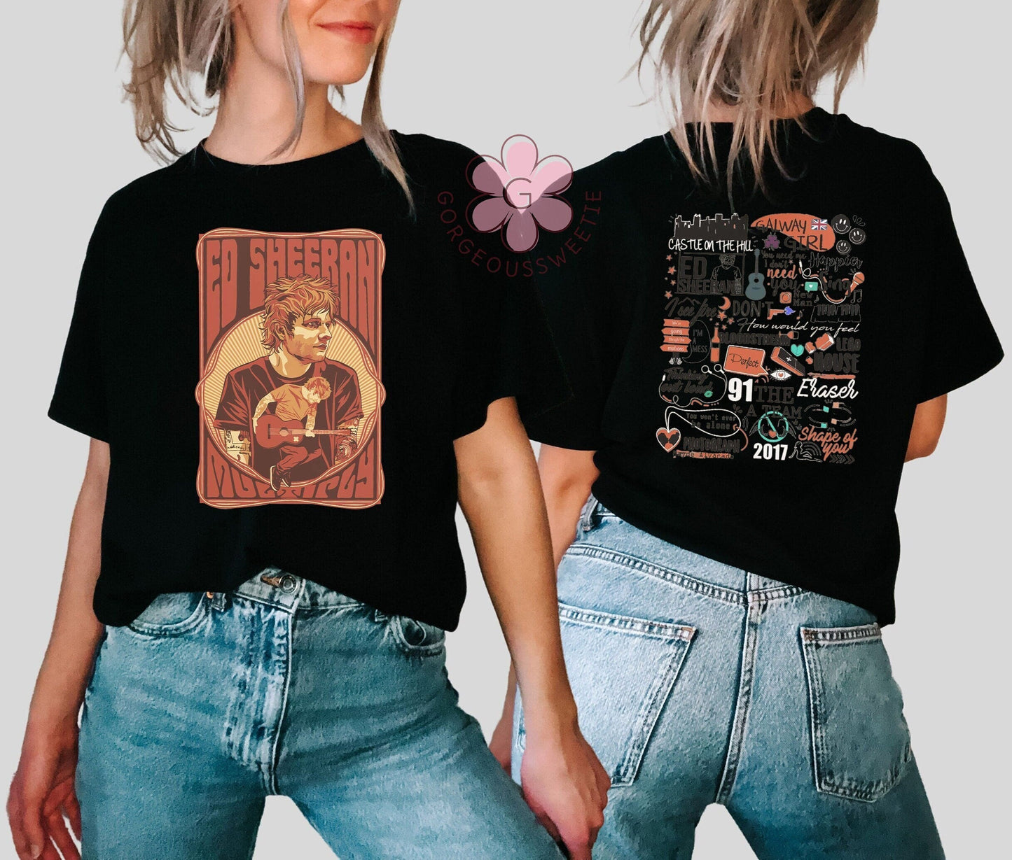 Ed Shee Tour 2023 Bad Habit T-Shirt, 2023 Music Concert Tee