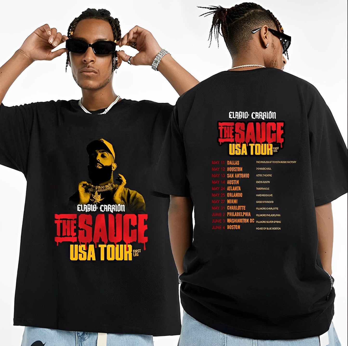 Eladio Carrin 2023 Concert Shirt, Eladio Carrin US Tour 2023 Shirt, Rapper Eladio Carrin Fan