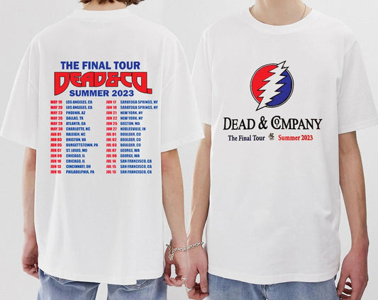 Dead and Company The Final 2023 Summer Tour T-Shirt, Dead Co The Final Tour 2023 T-Shirt