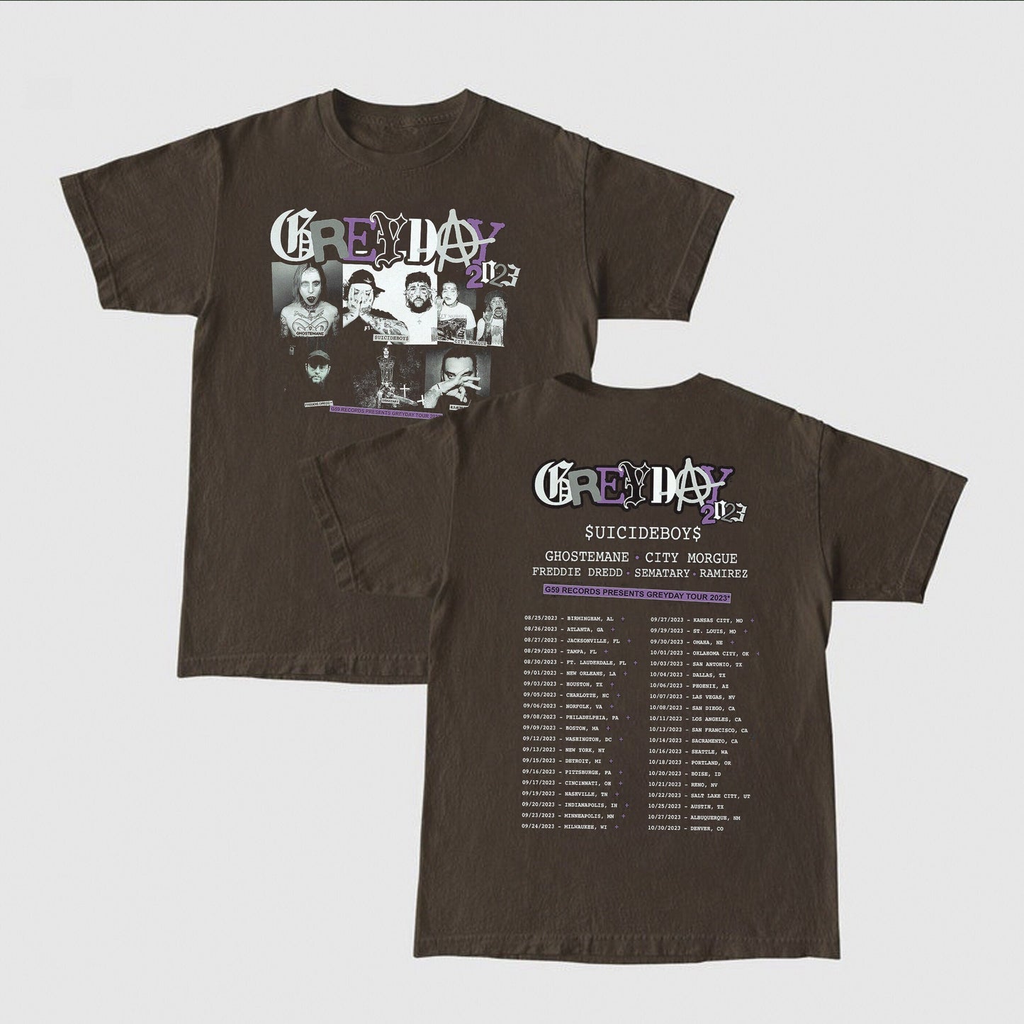 Greyday tour 2023 dates Aesthetic shirt