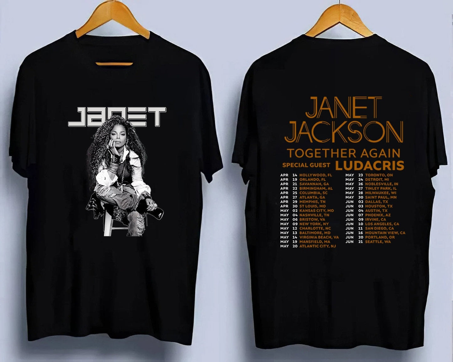 Janet Jackson Shirt, Janet Jackson TogetherAgain Tour 2023 Tshirt