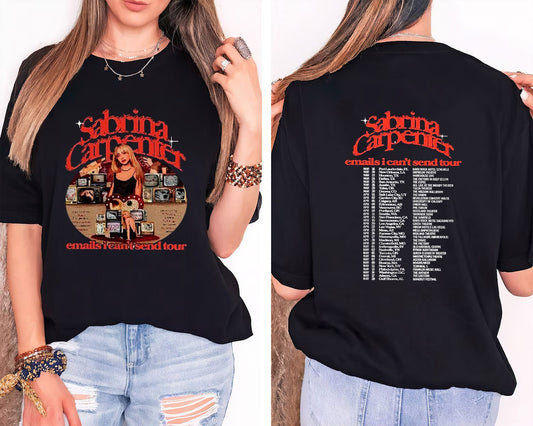 Sabrina Carpenter Emails I Can't Send Tour 2023 Shirt, Sabrina Carpenter Tshirt