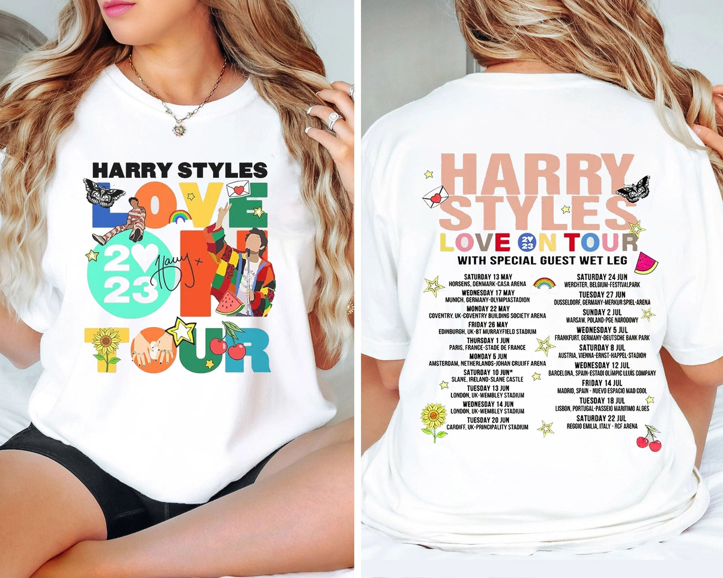 Love On Tour 2023 2 Sides Unisex Styles Tshirt