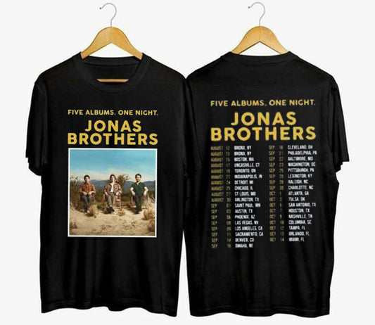 Jonas Brothers 2023 Tour Music Festival Concert T Shirt