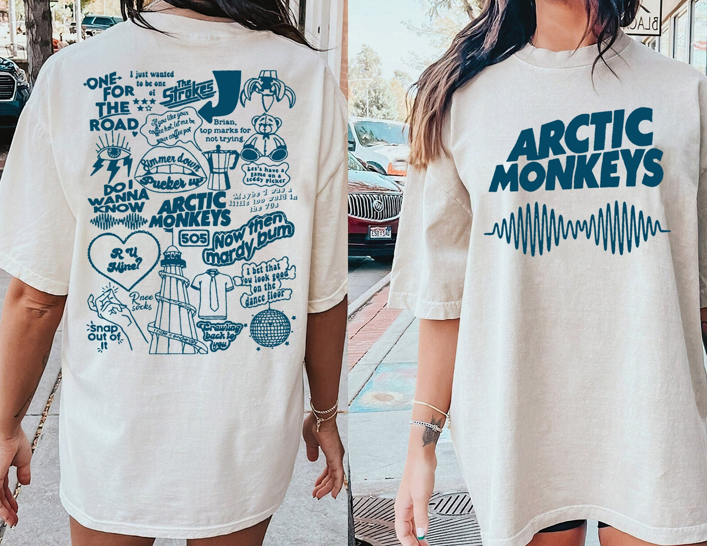 Vintage AM North American Tour Shirt, Arctic Monkeys Tour 2023 Tshirt
