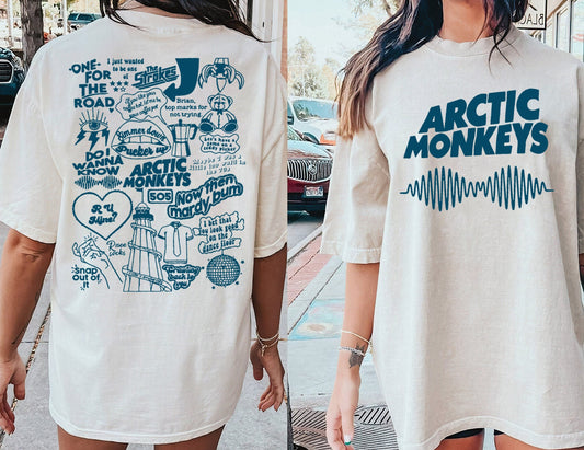 Vintage AM North American Tour Shirt, Arctic Monkeys Tour 2023 Tshirt