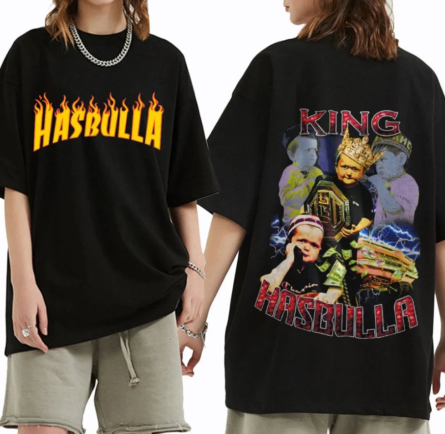 Hasbulla Goat Gangster Fighter Funny 2022 Summer T Shirt