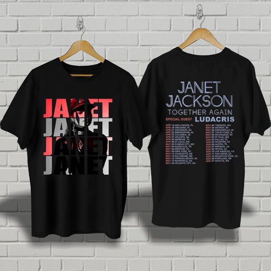 Janet Jackson Together Again Tour 2023 Shirt,2Sides Janet Jackson Tour 2023 Shirt,Janet Jackson Shirt,Together Again Tour,Tour 2023 Shirt