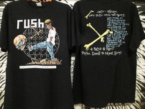 Vintage 1991 RUSH Rolling the Bones Pushead Deadstock Shirt