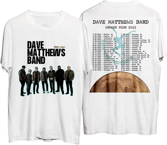 Dave Matthews Band Summer Tour 2023 T-Shirt, Dave Matthews Rock Band Tour Merch 2023 Shirt