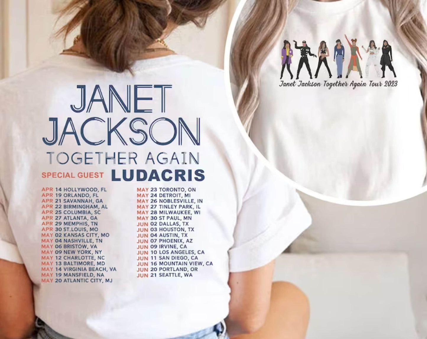 Janet Jackson Together Again Tour 2023 Shirt, Tour 2023 Shirt