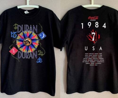Vintage Duran Duran Concert Tour T-Shirt - 1984