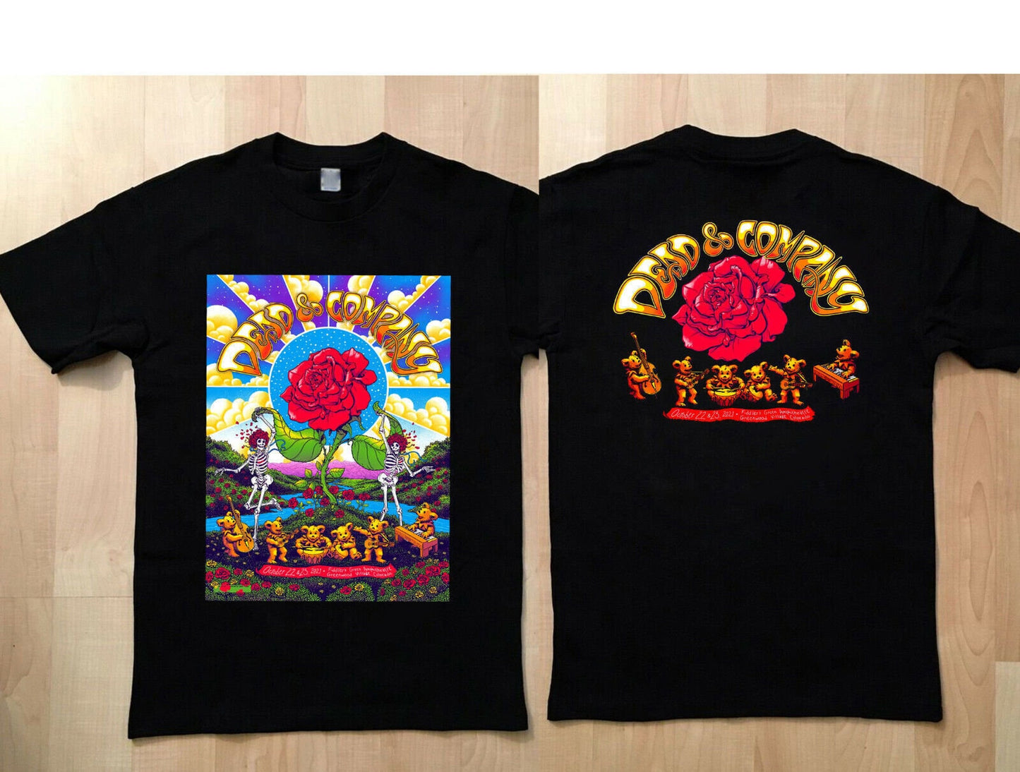 Dead and Company Green Wood Village Unisex T-shirt, Dead Co The Final Tour 2023 T-Shirt