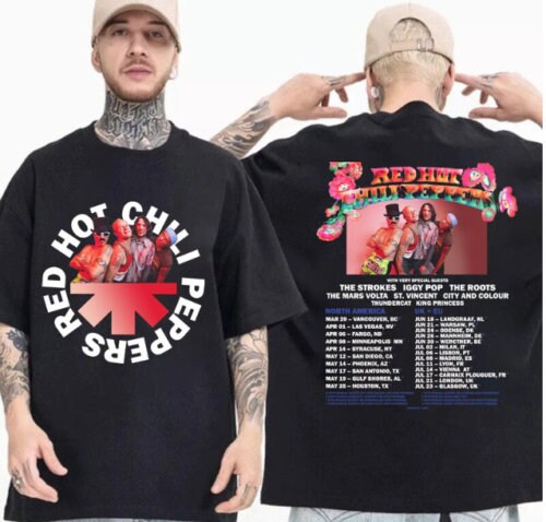 Red Hot Chili Peppers 2023 Concert Shirt