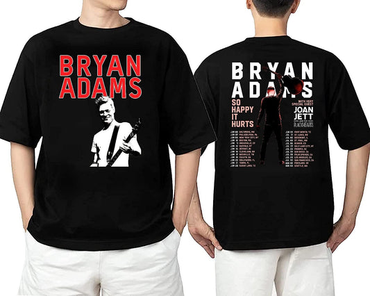 Bryan ADams Tour 2023 Shirt, Bryan Adams So Happy It Hurts Tour 2023 T-Shirt