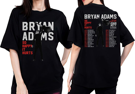 Bryan Adams Tour 2023 Shirt, So Happy It Hurts Tour Shirt
