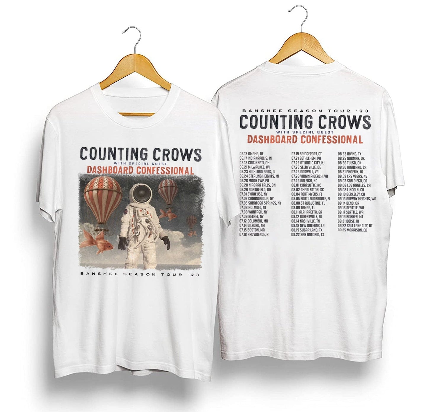Counting Crows Banshee Season Tour 2023 T Shirt