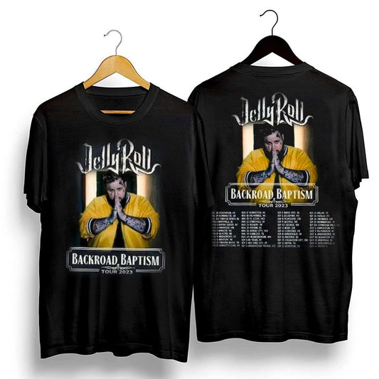 Jelly Roll Tour 2023 Shirt, Jelly Roll Backroad Baptism 2023 Tour Shirt