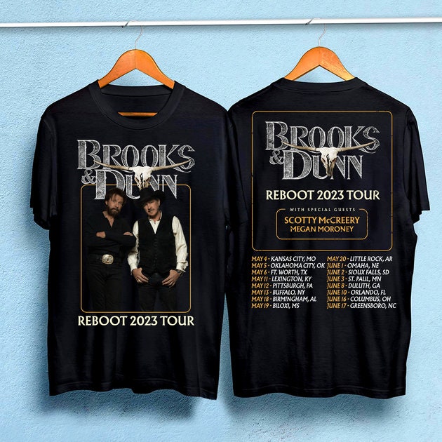 Brooks & Dunn 2023 Tour Date T-Shirt 2 Sides, Brooks And Dunn Shirt,