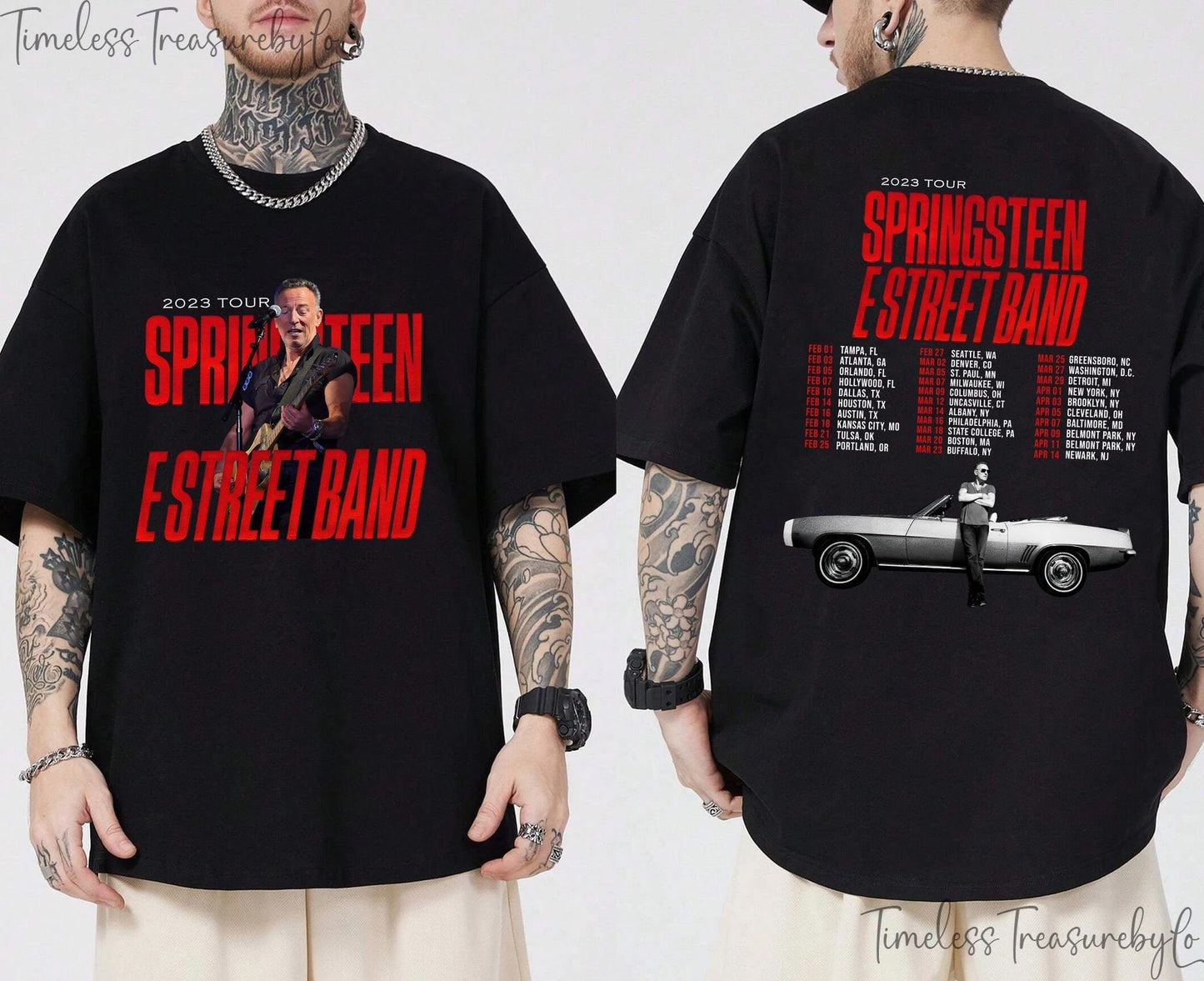 Bruce Springsteen And The E Street Band Tour 2023 Vintage Shirt, Vintage Bruce Springsteen