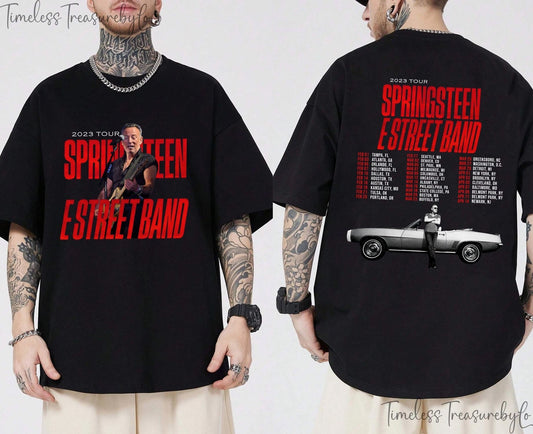 Bruce Springsteen And The E Street Band Tour 2023 Vintage Shirt, Vintage Bruce Springsteen