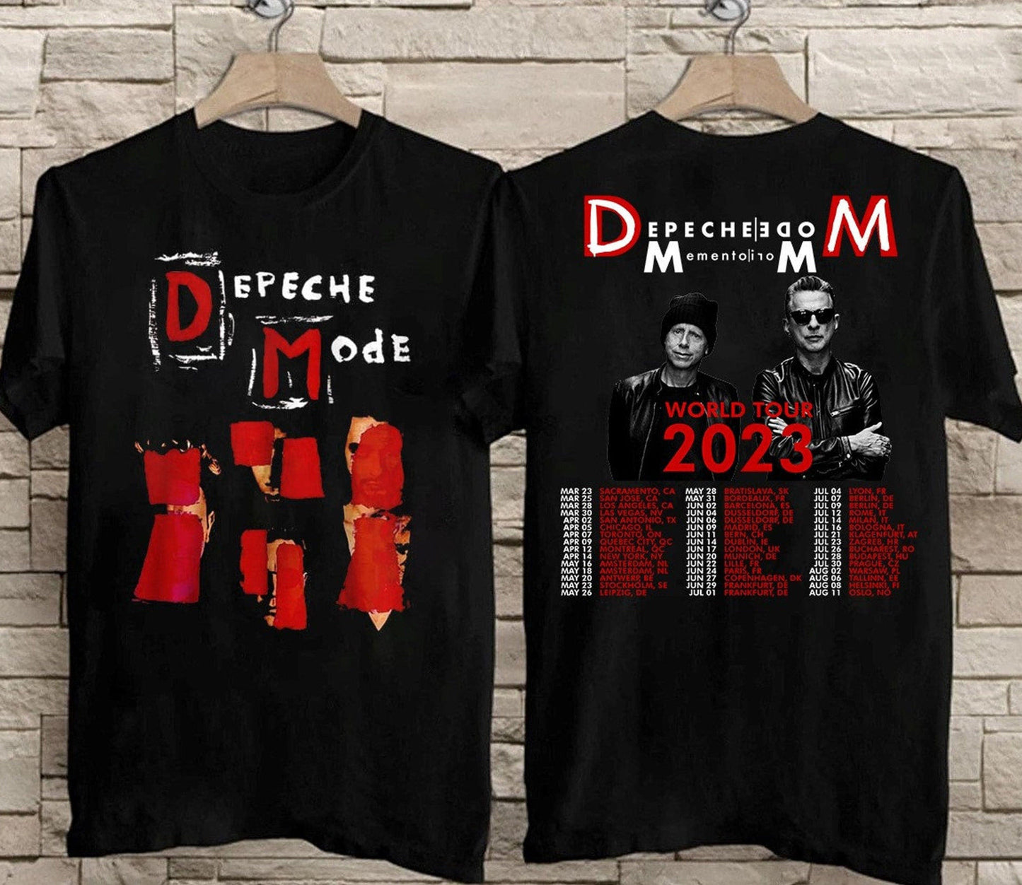 Depeche Mode 2023 World Tour T-shirt,