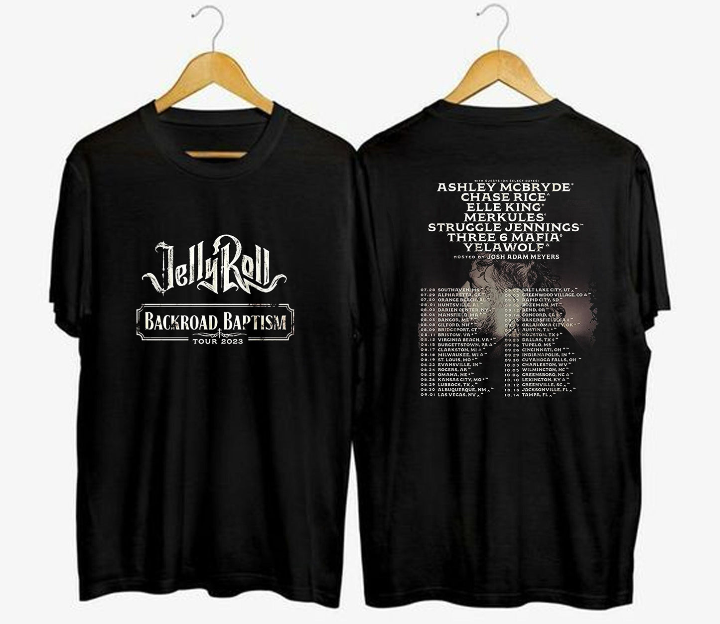 Jelly Roll Backroad Baptism Tour 2023 Shirt, Jelly Roll Tour Shirt
