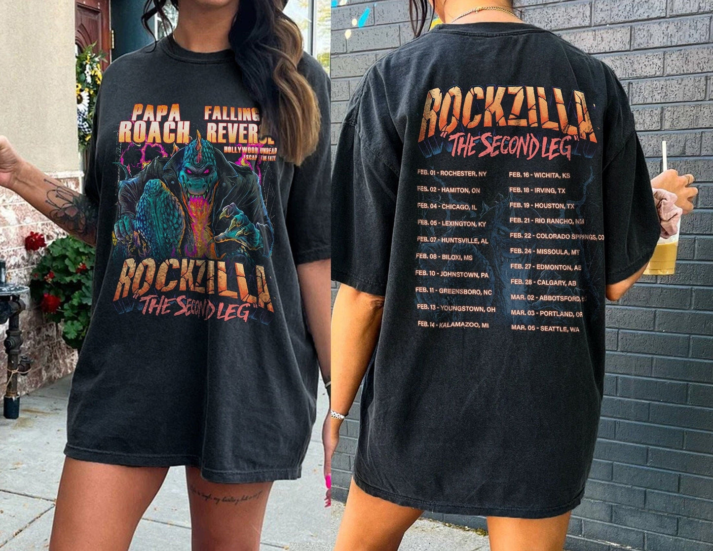 Rockzilla The Second Leg Tour 2023 Shirt