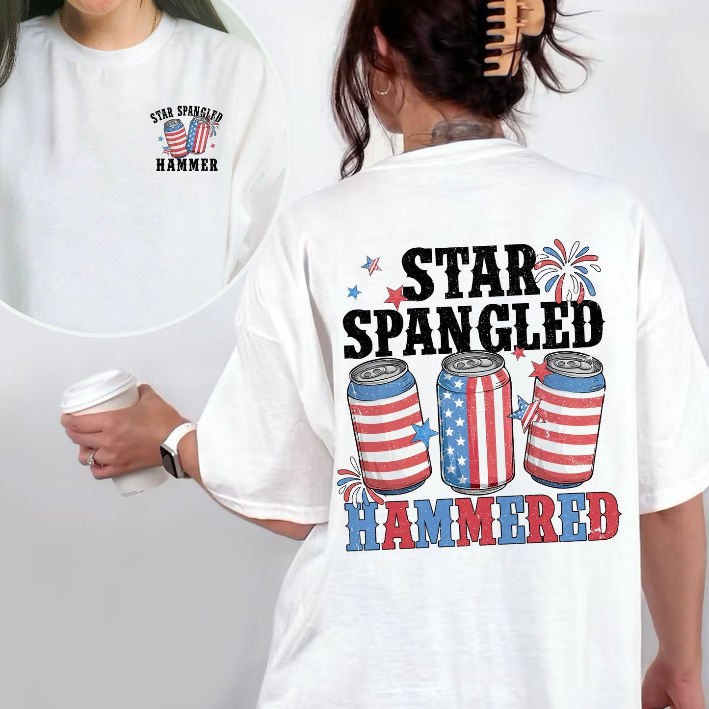 Star Spangled Hammered 4th Of July Shirt, Patriotic America Shirt, Fourth Of July Shirt
