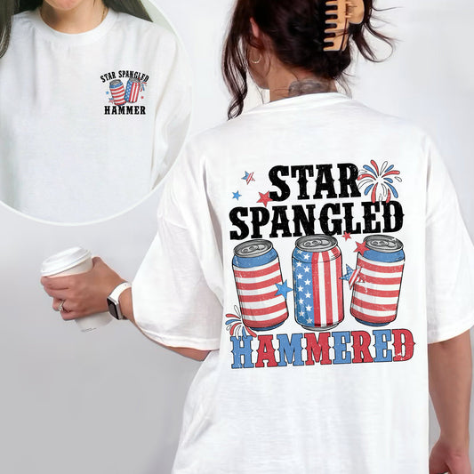 Star Spangled Hammered 4th Of July Shirt, Patriotic America Shirt, Fourth Of July Shirt