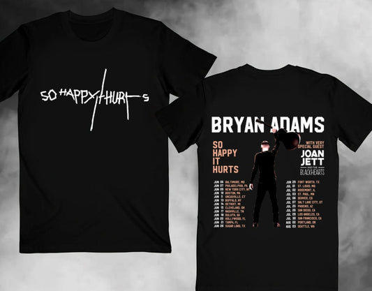 Bryan Adams 90s Music Shirt, So Happy Hurts Tour 2023 Shirt