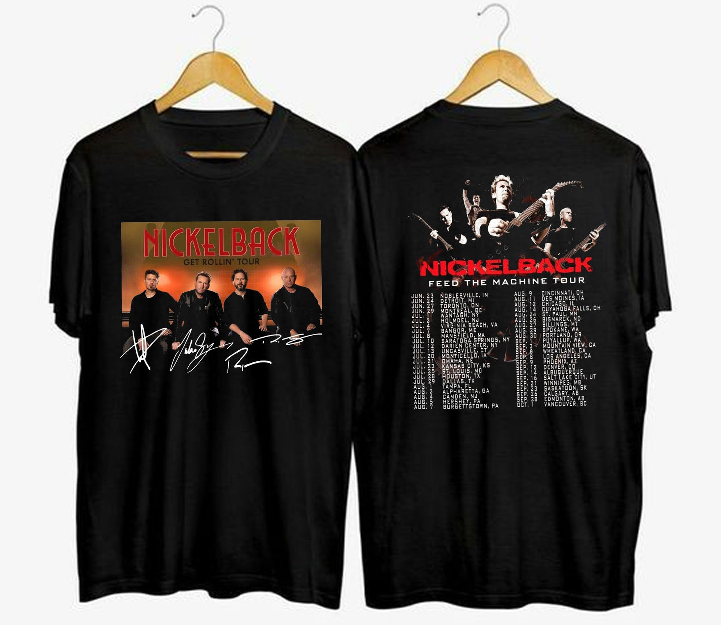 Nickelback World Tour Music 2023 Shirt, Merch Vintage Get Rollin Tour 2023 Shirt