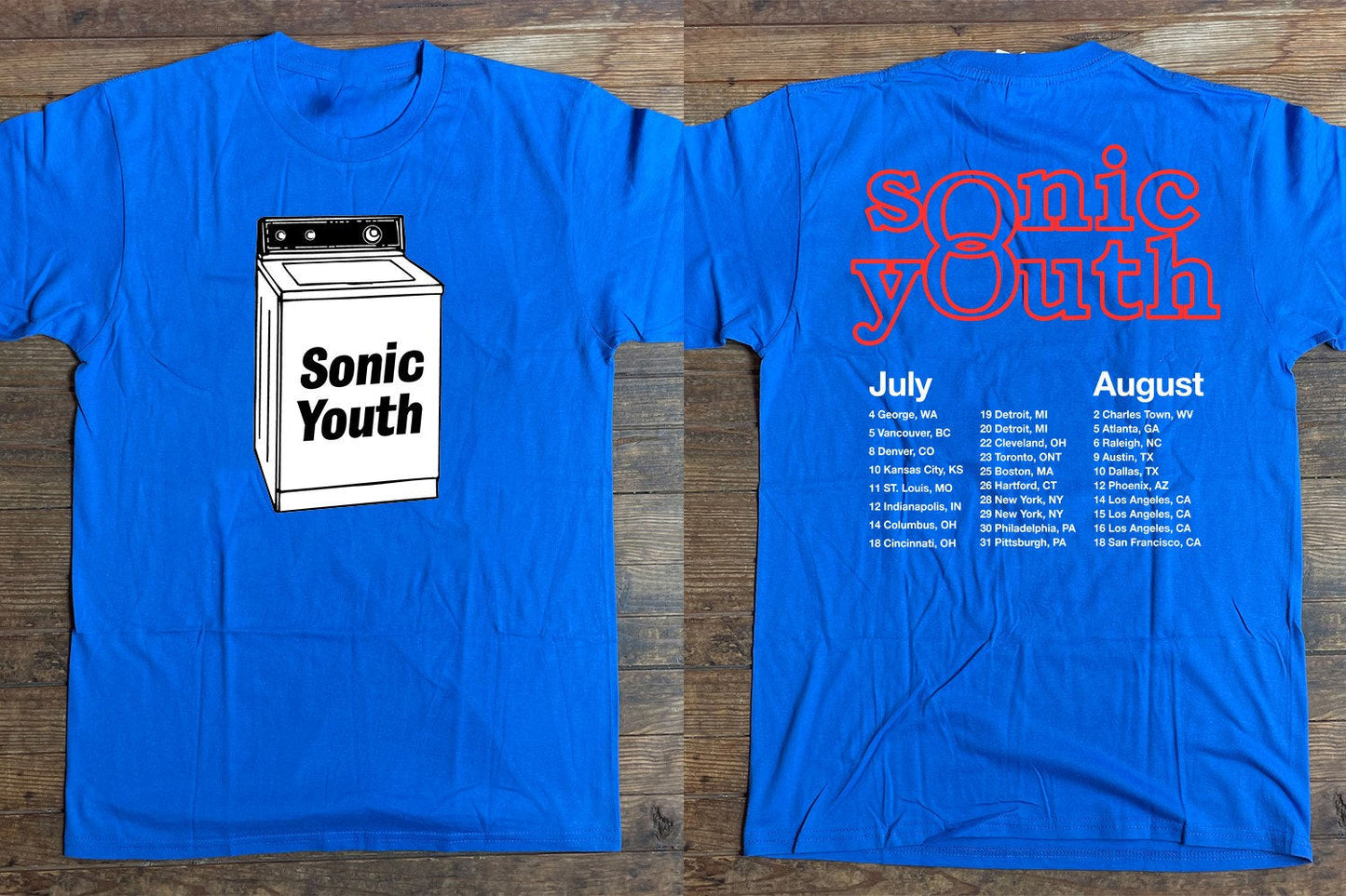 1995 Sonnic Youth Washing Machine American Tour T-Shirt, Sonnic Youth T-Shirt