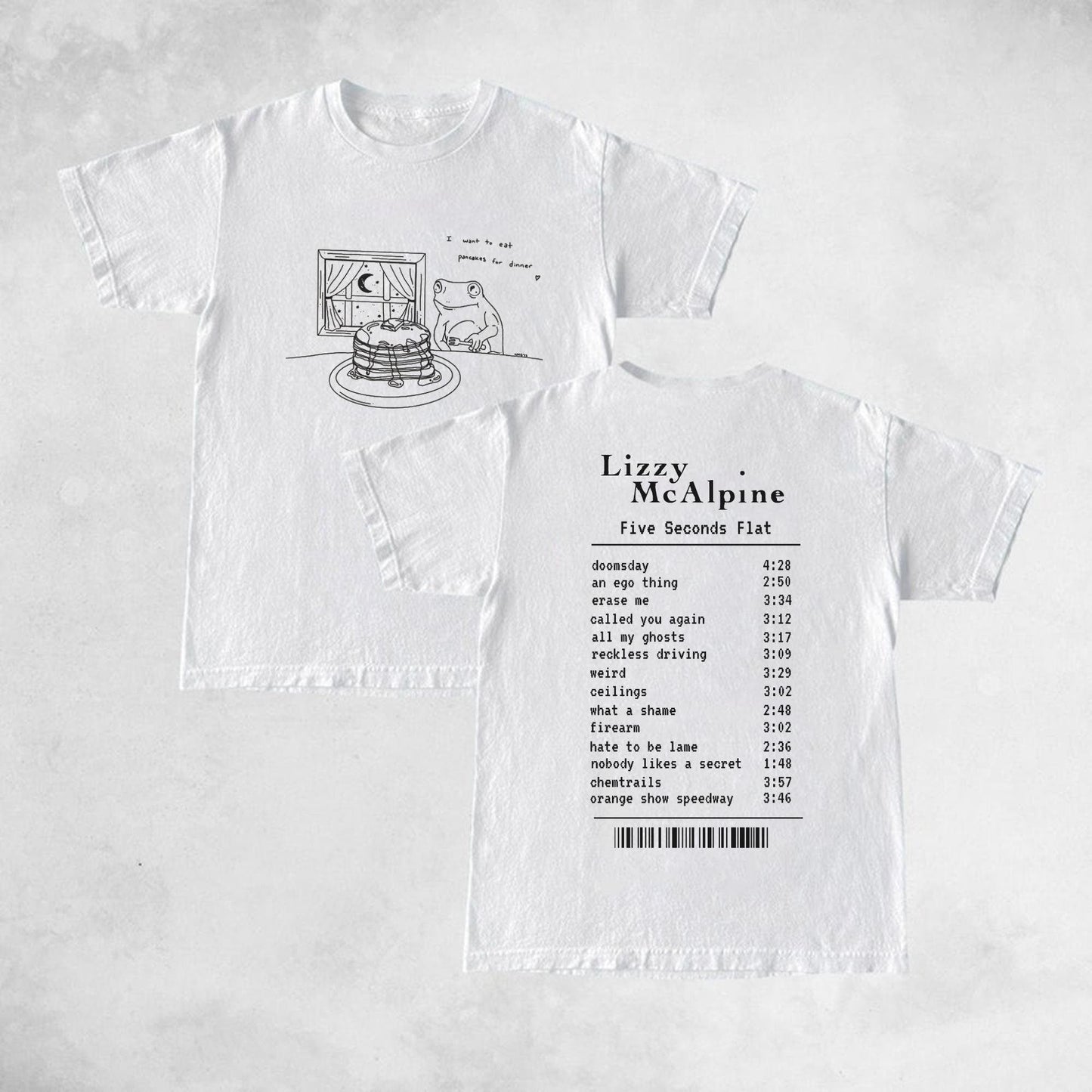 Lizzy McAlpine The End Of The Movie EU Rescheduled Tour Shirt