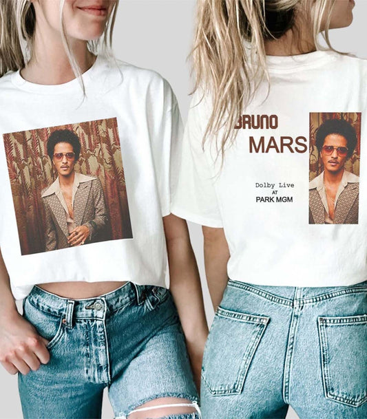 Bruno Mars Tour 2023 Dolby Live Merch Bruno Mars World Tour 2023 T-Shirt