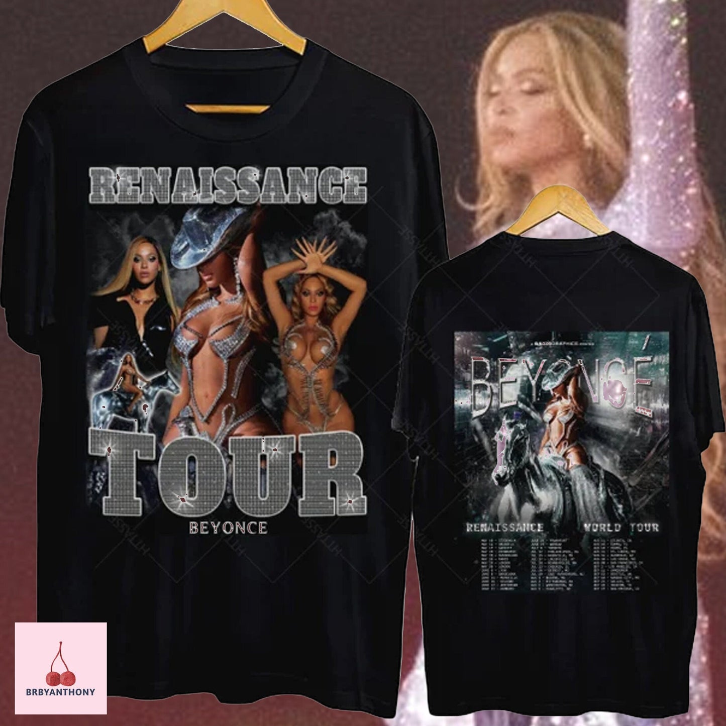 Renaissance World Tour 2 Sides Unsex Shirt, Renaissance Shirt, Beyonce Fan Gift, Beyonce Tour Shirt